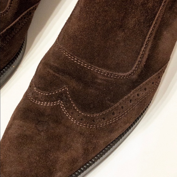 Salvatore Ferragamo Suede Wingtip Oxfords 7.5 AA - Picture 3 of 6